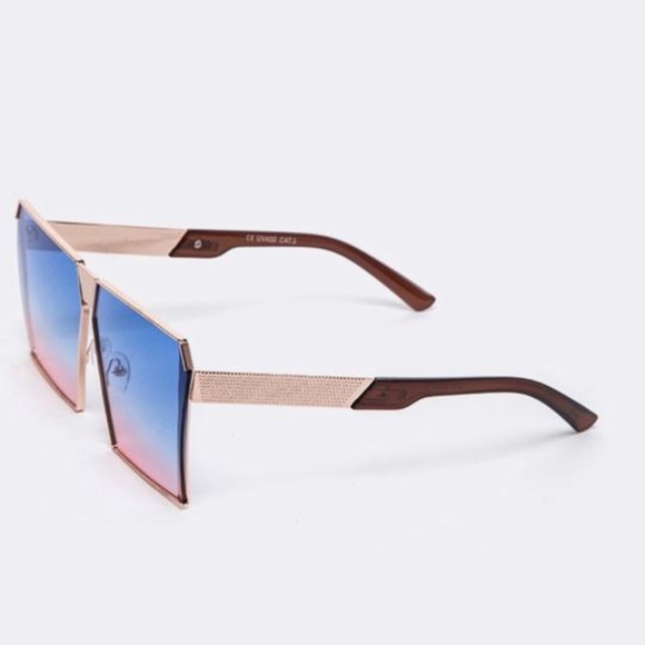 Dual Tone Ombre Sunglasses - 4 Colors - Picture 3 of 8